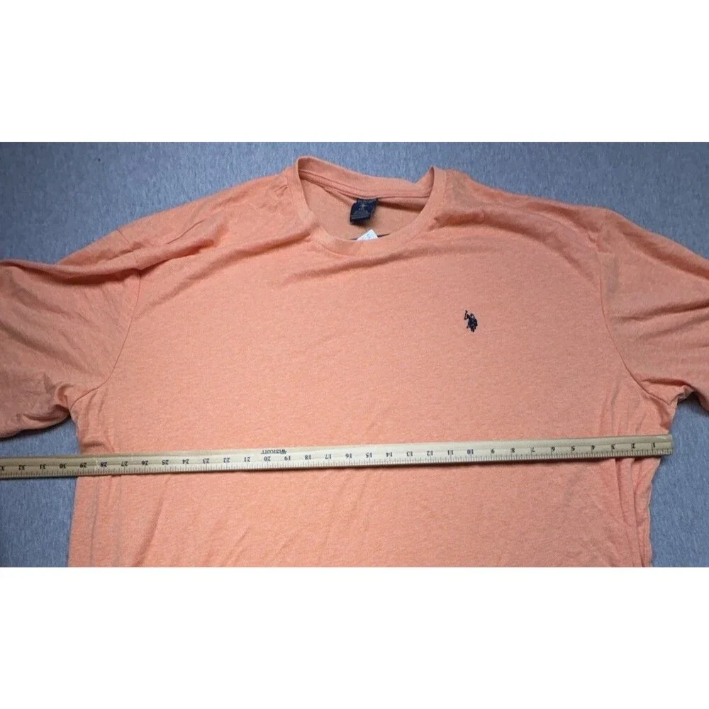 Polo Ralph Lauren Men Orange T Shirt Crew Neck Tee Big & Tall SIZE 4XL